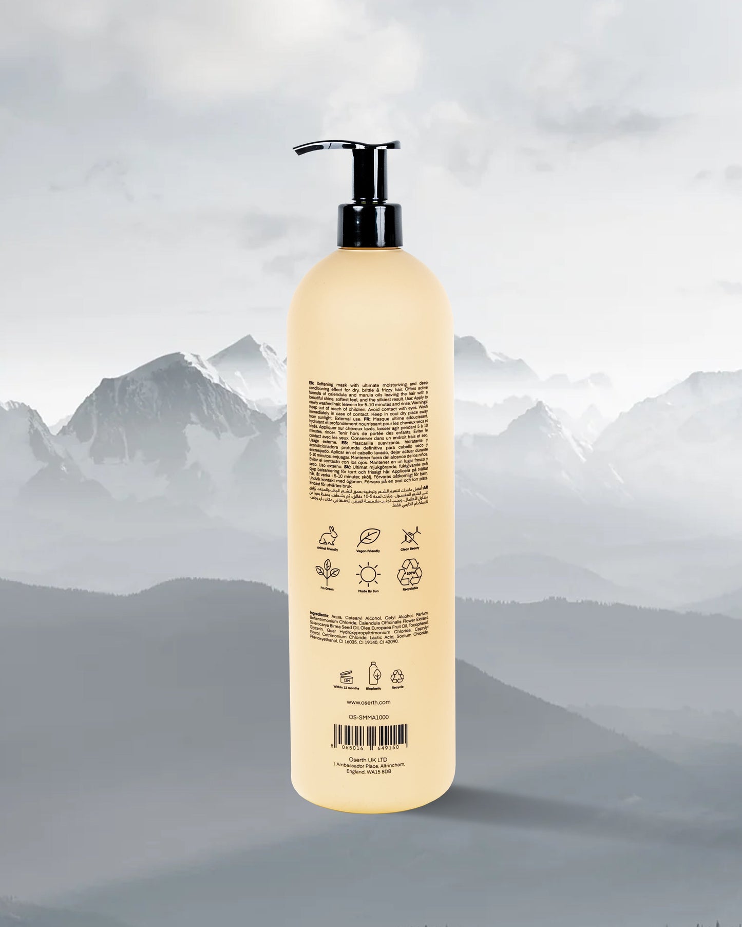 Oserth Smooth Collection – Vegan, sulfate-free haircare products designed to tame frizz, enhance shine, and leave hair silky smooth