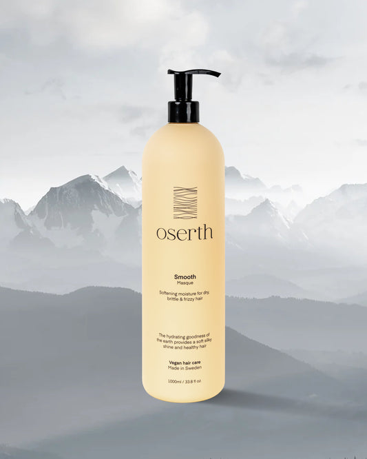Oserth Smooth Collection – Vegan, sulfate-free haircare products designed to tame frizz, enhance shine, and leave hair silky smooth